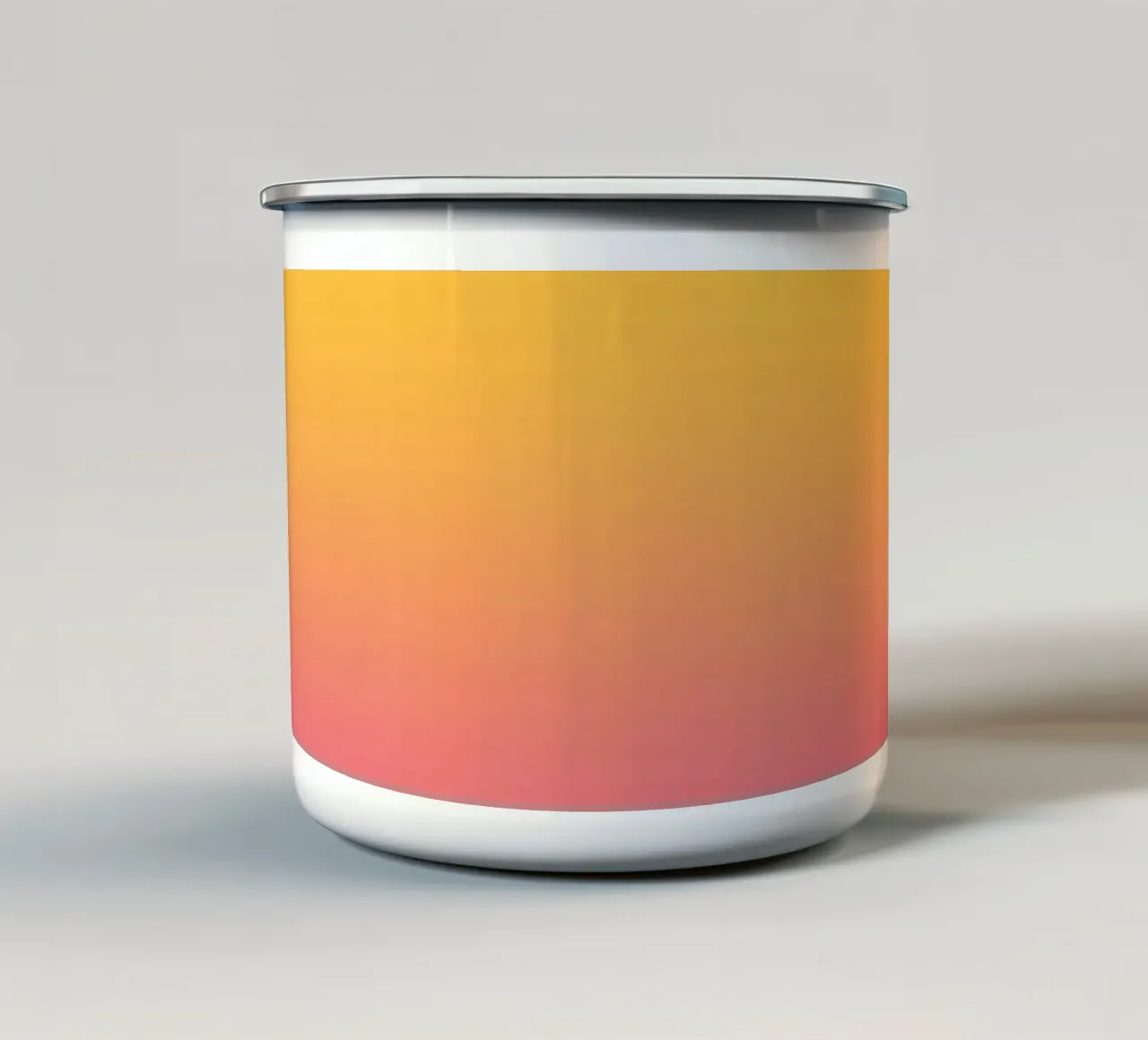 Fade Gradient Gelb Rot Pastell tazza in smalto da BAINAI