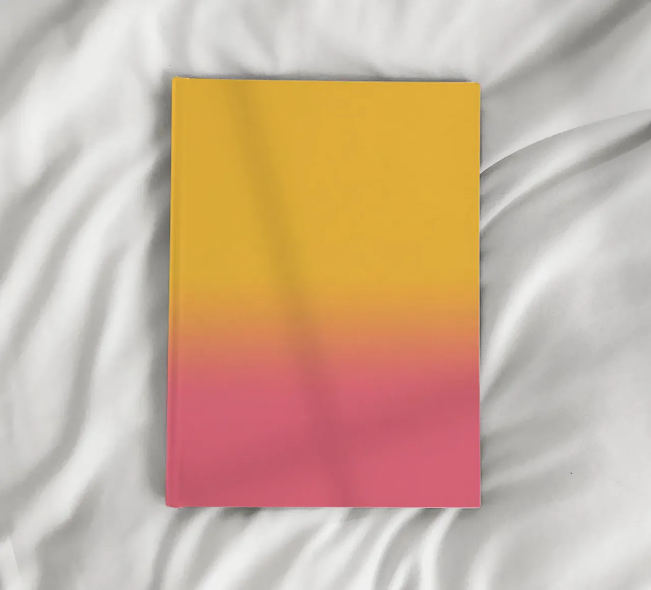 Fade Gradient Gelb Rot Pastell notebook by BAINAI