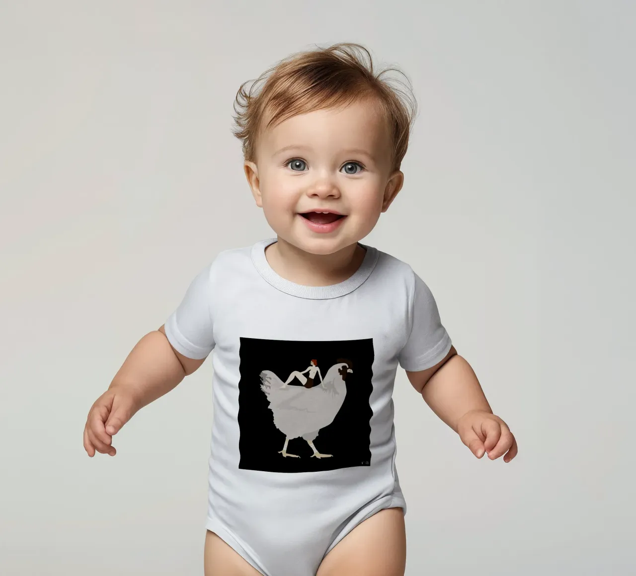 Chicken body neonato maniche corte da Amalia Restrepo