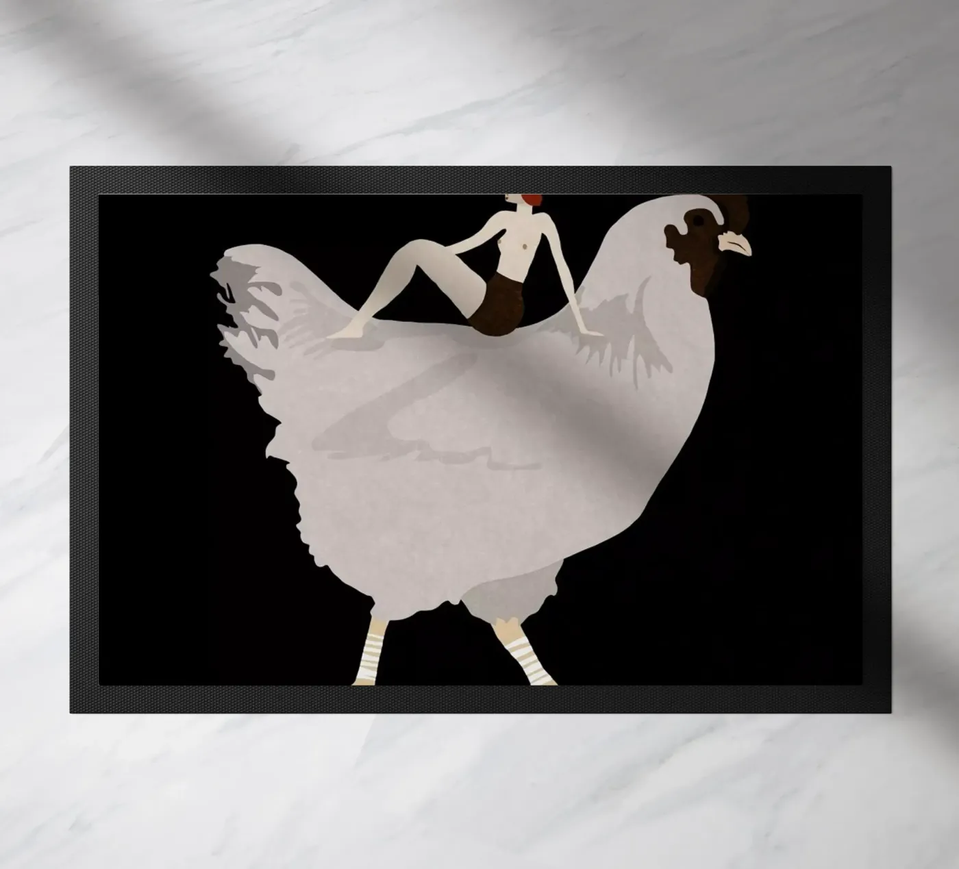 Chicken deurmat van Amalia Restrepo