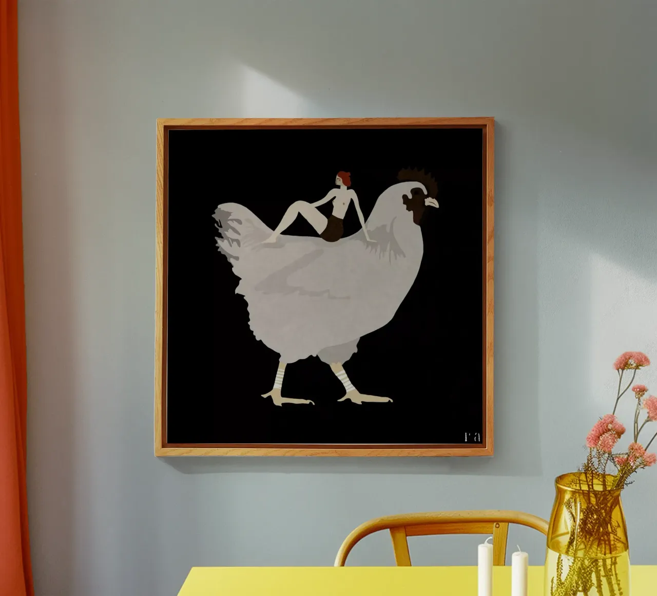 Chicken plexiglass da Amalia Restrepo