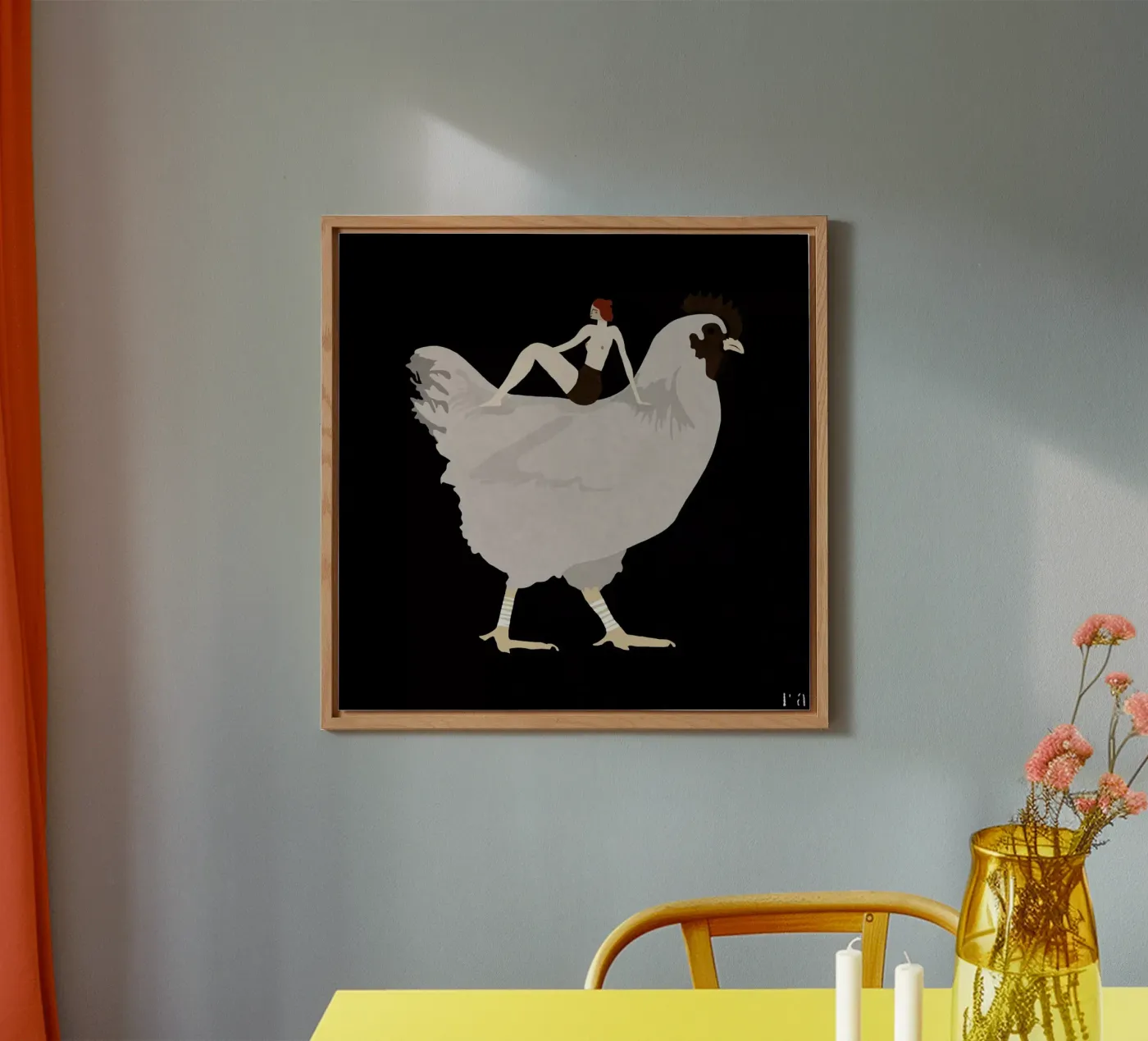 Chicken alluminio dibond da Amalia Restrepo