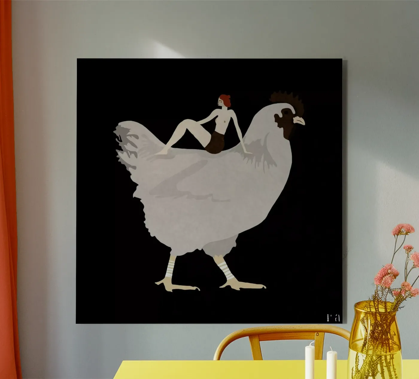 Chicken alluminio dibond da Amalia Restrepo