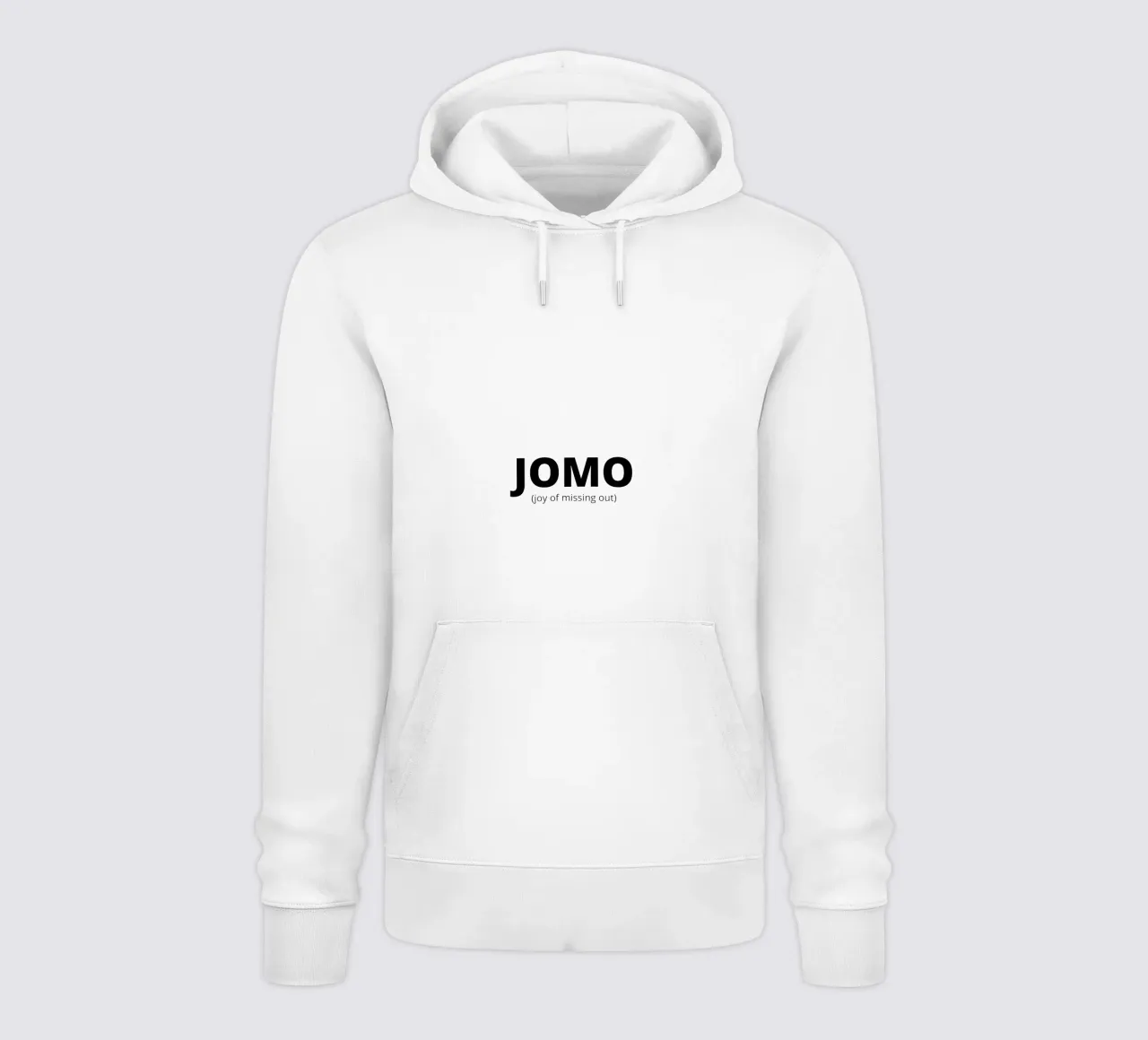 JOMO (joy of missing out) felpa con cappuccio da Magnific