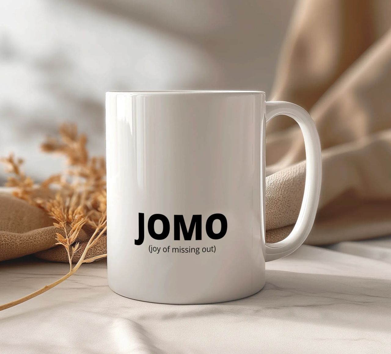 JOMO (joy of missing out) tazza in ceramica da Magnific