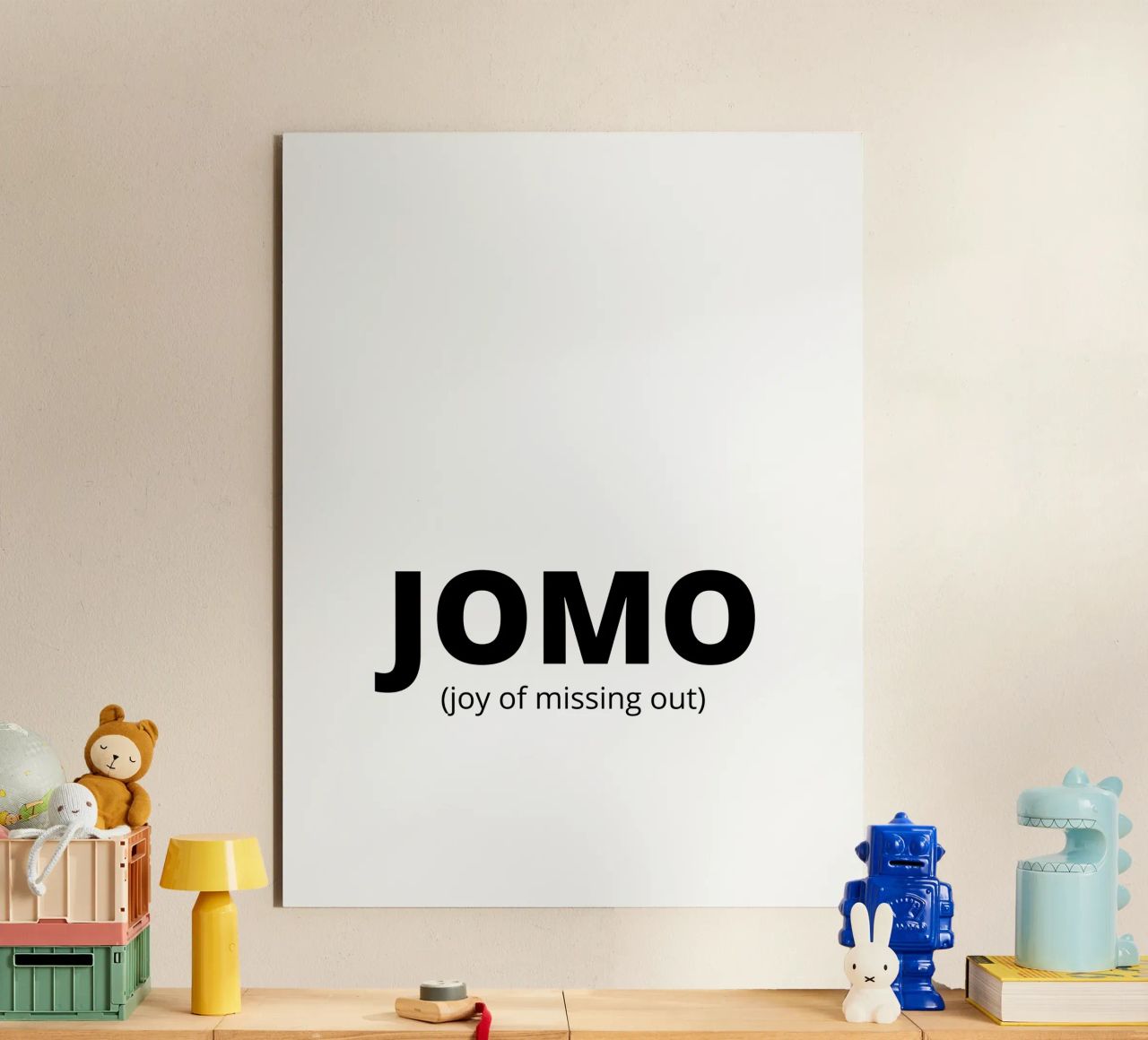JOMO (joy of missing out) alluminio dibond da Magnific
