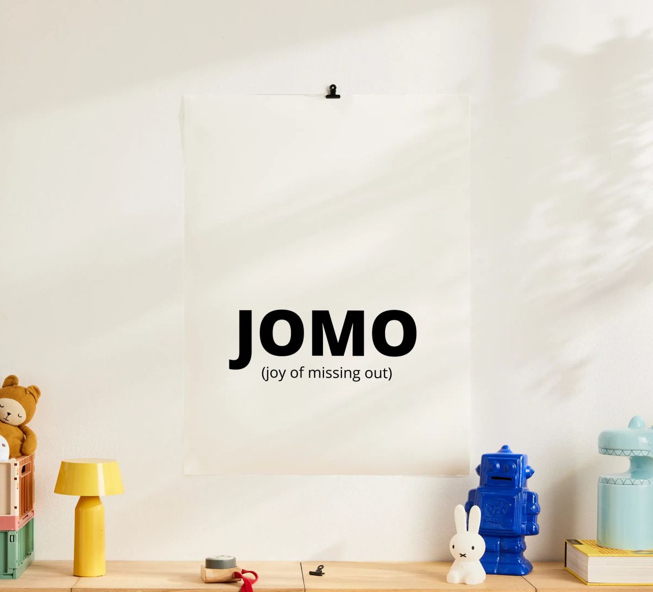 JOMO (joy of missing out) carta hahnemühle da Magnific