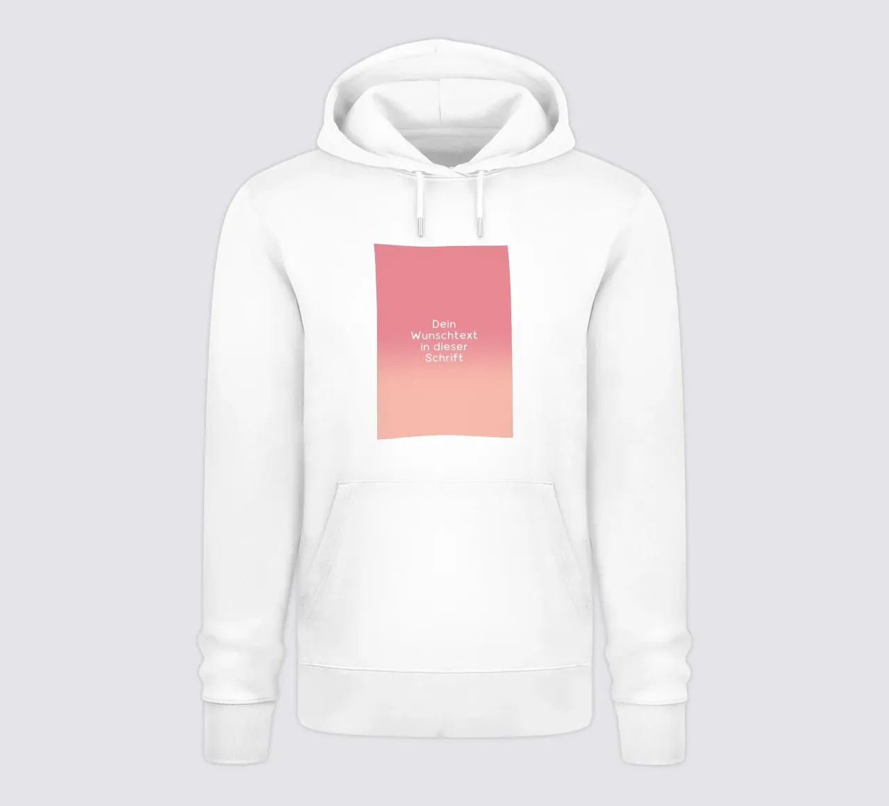 Wunschtext Gradient Rot Rosa Pastell felpa con cappuccio da BAINAI