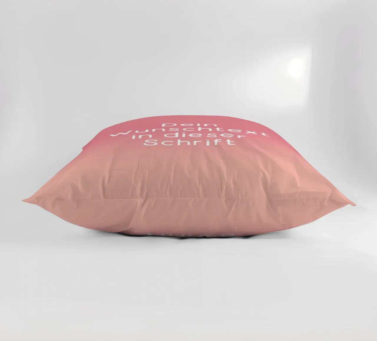 Wunschtext Gradient Rot Rosa Pastell cuscino da BAINAI