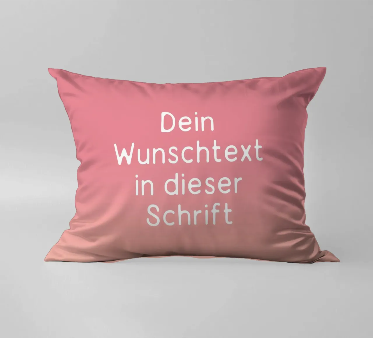 Wunschtext Gradient Rot Rosa Pastell cuscino da BAINAI