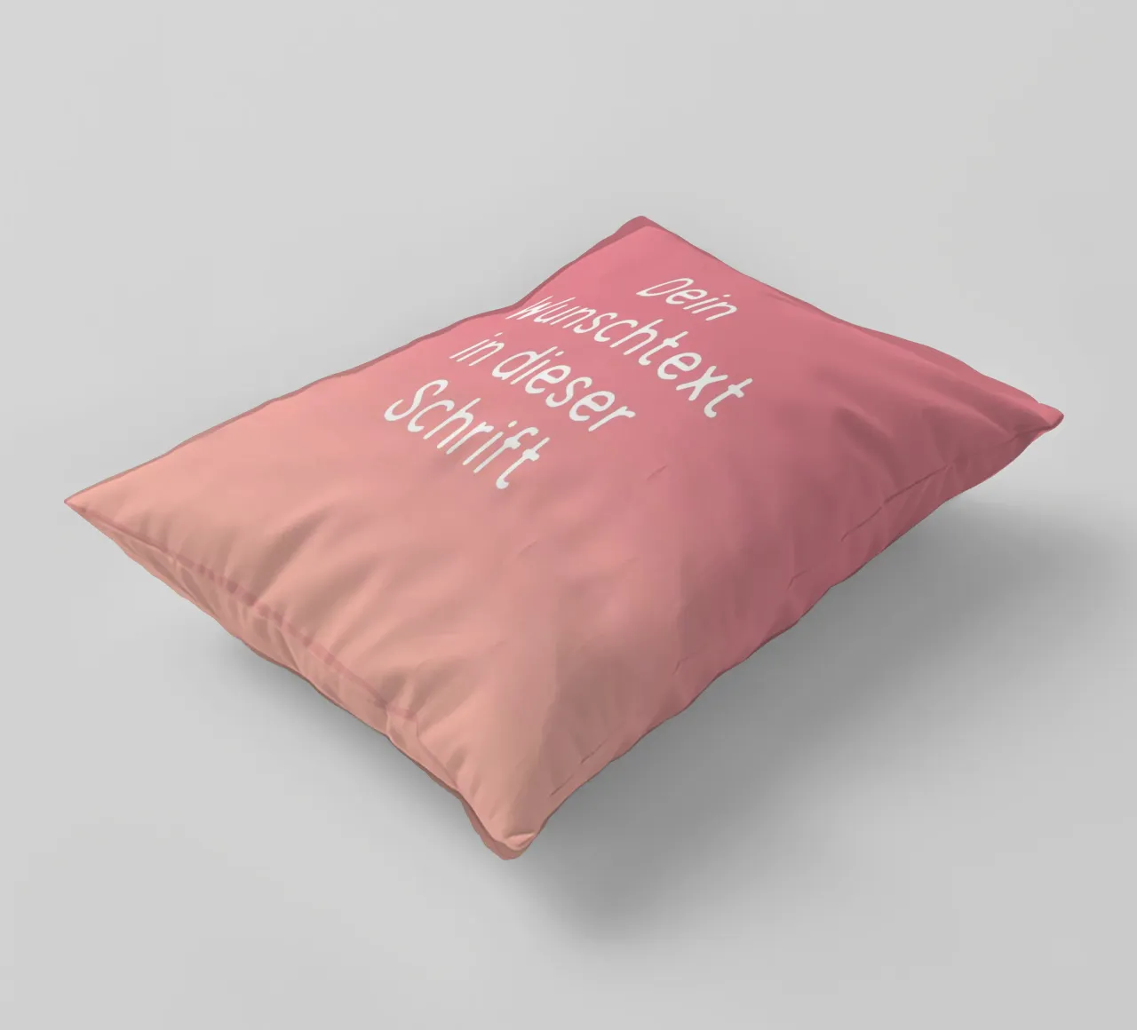 Wunschtext Gradient Rot Rosa Pastell cuscino da BAINAI