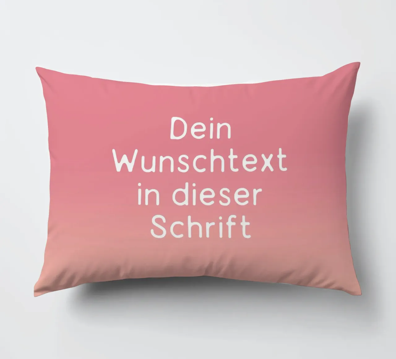Wunschtext Gradient Rot Rosa Pastell cuscino da BAINAI