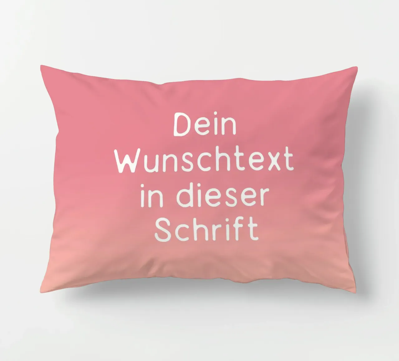 Wunschtext Gradient Rot Rosa Pastell cuscino da BAINAI