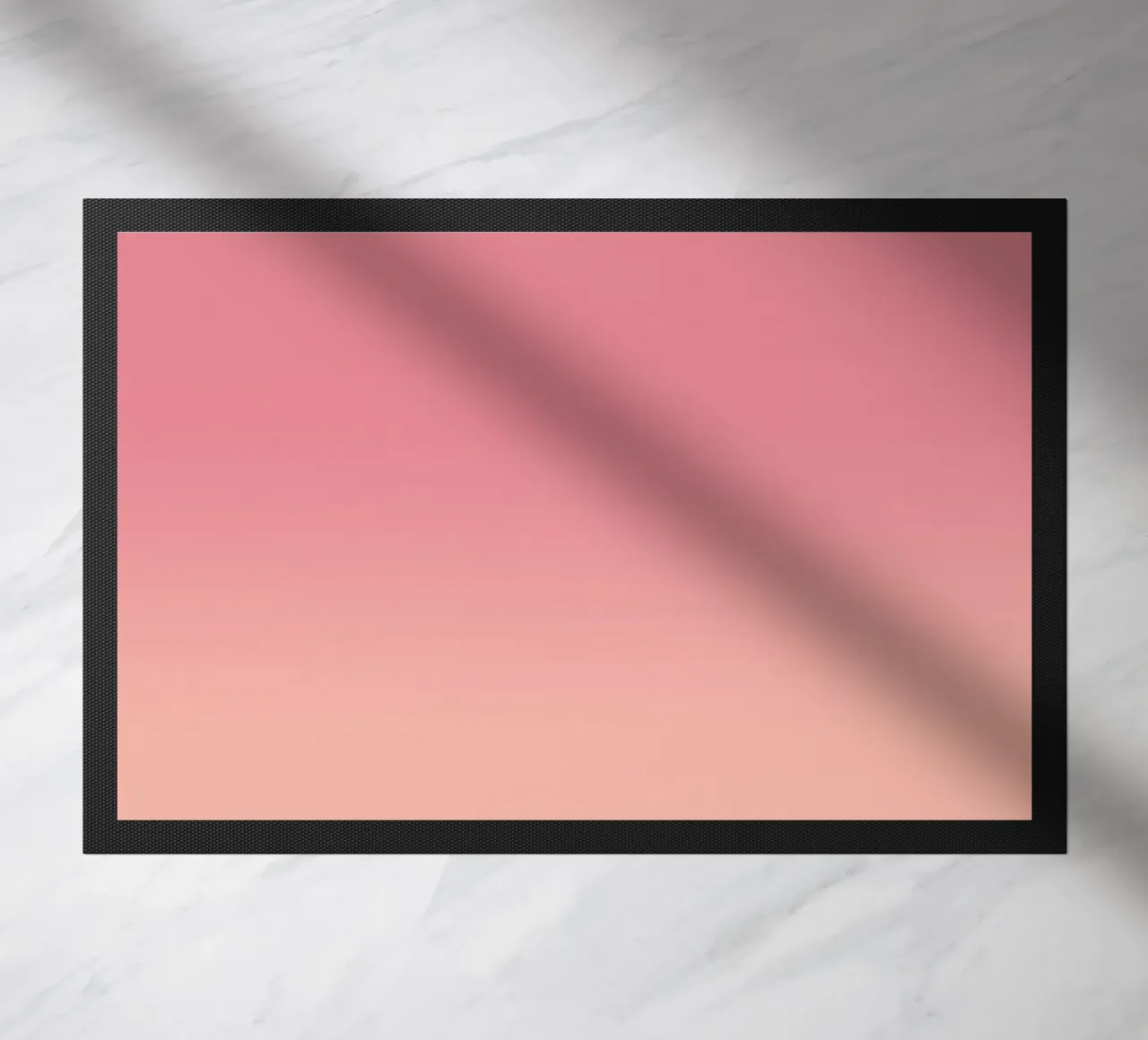 Fade Gradient Rot Rosa Pastell doormat by BAINAI