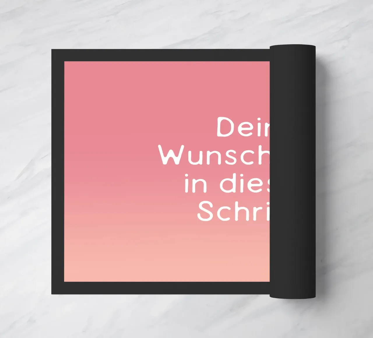 Wunschtext Gradient Rot Rosa Pastell zerbino da BAINAI