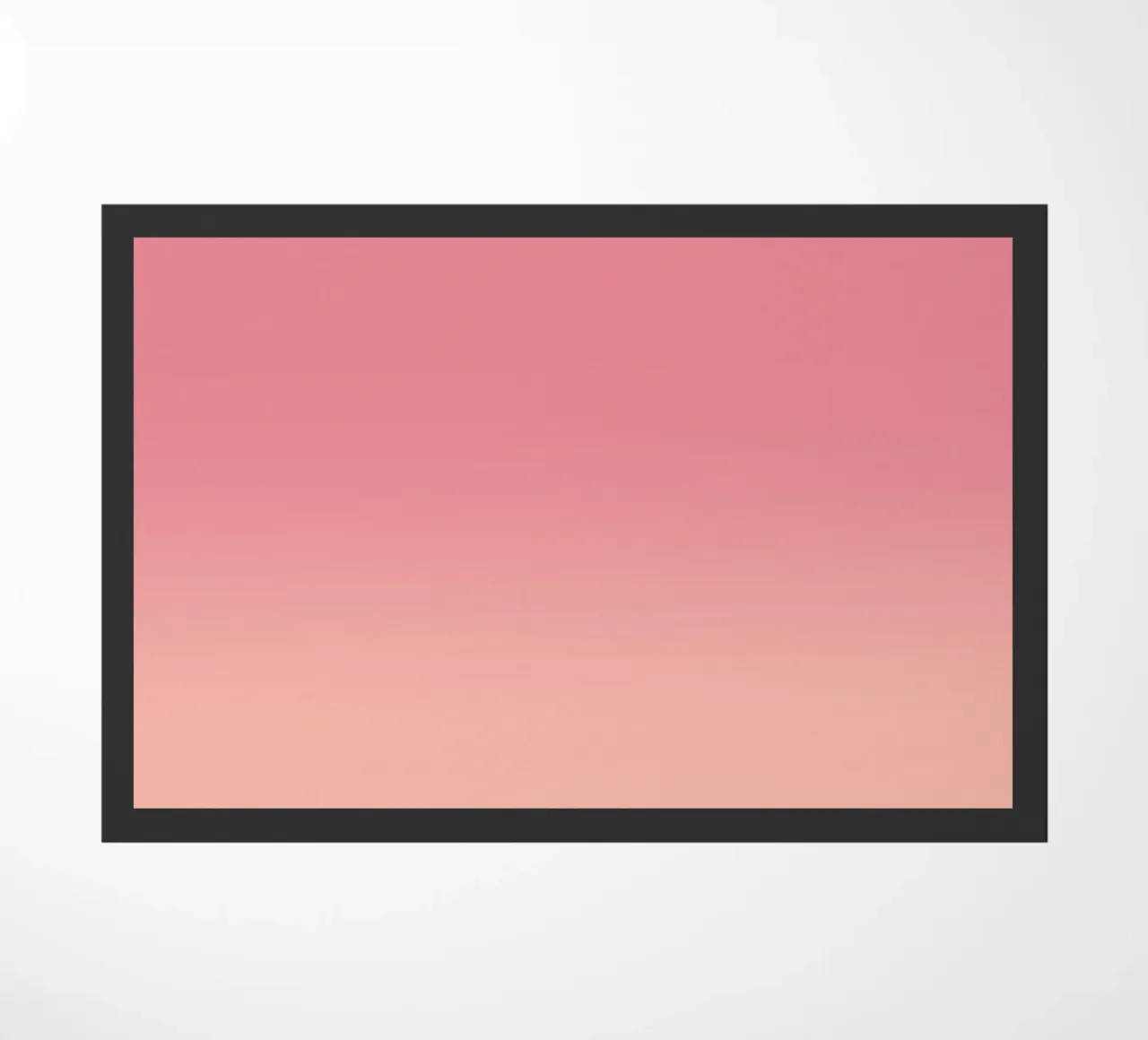 Fade Gradient Rot Rosa Pastell doormat by BAINAI