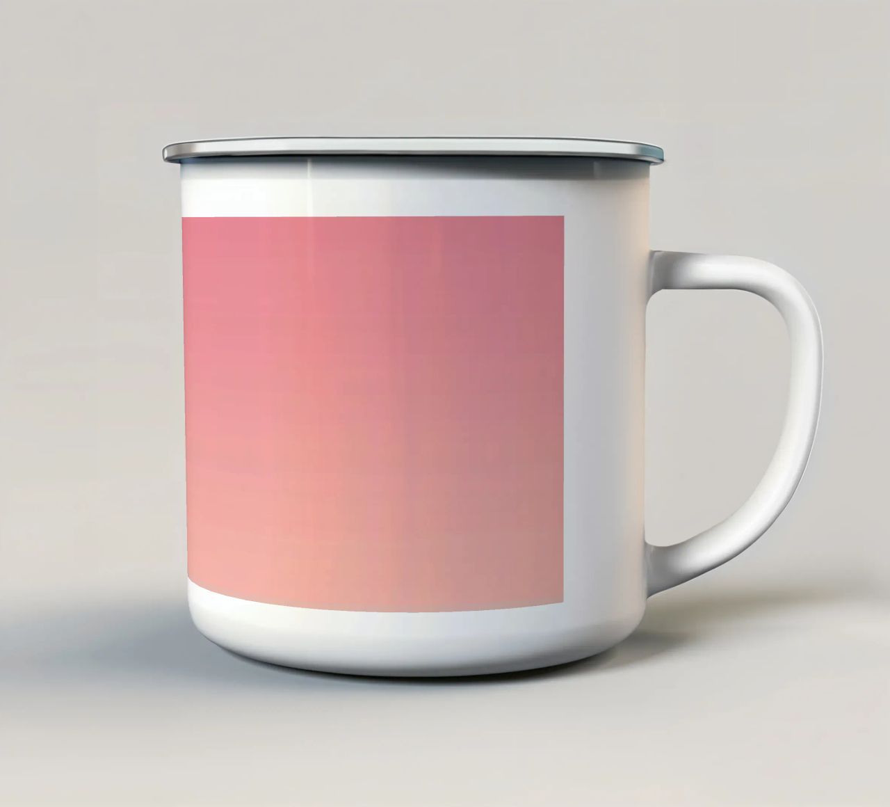 Fade Gradient Rot Rosa Pastell tazza in smalto da BAINAI