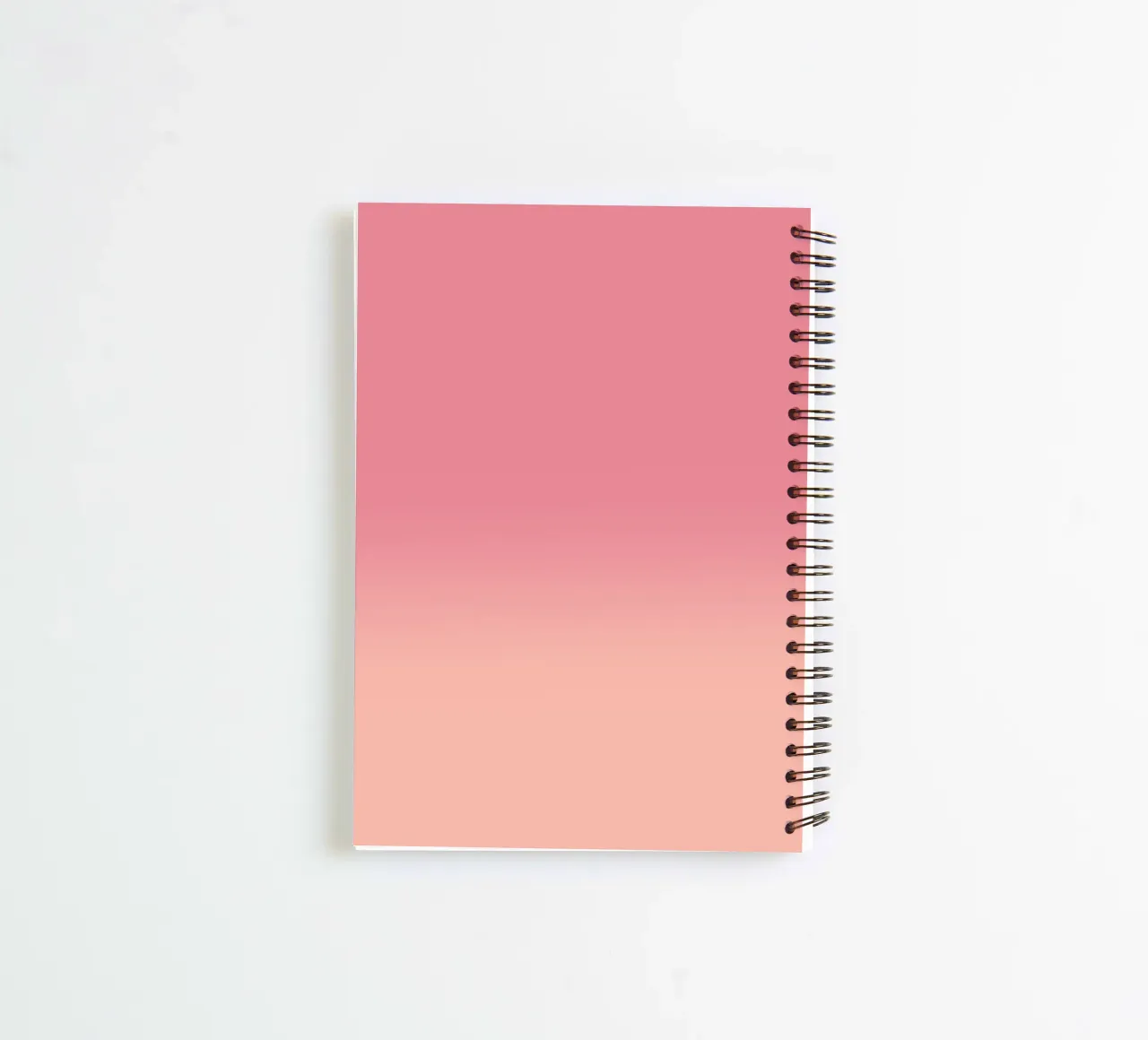 Fade Gradient Rot Rosa Pastell spiral notebook by BAINAI