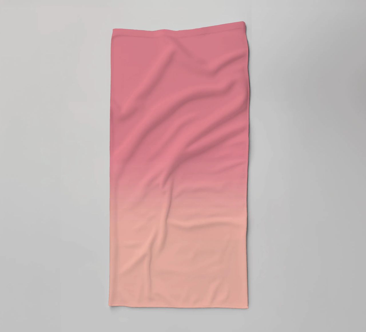 Fade Gradient Rot Rosa Pastell asciugamano da bagno da BAINAI