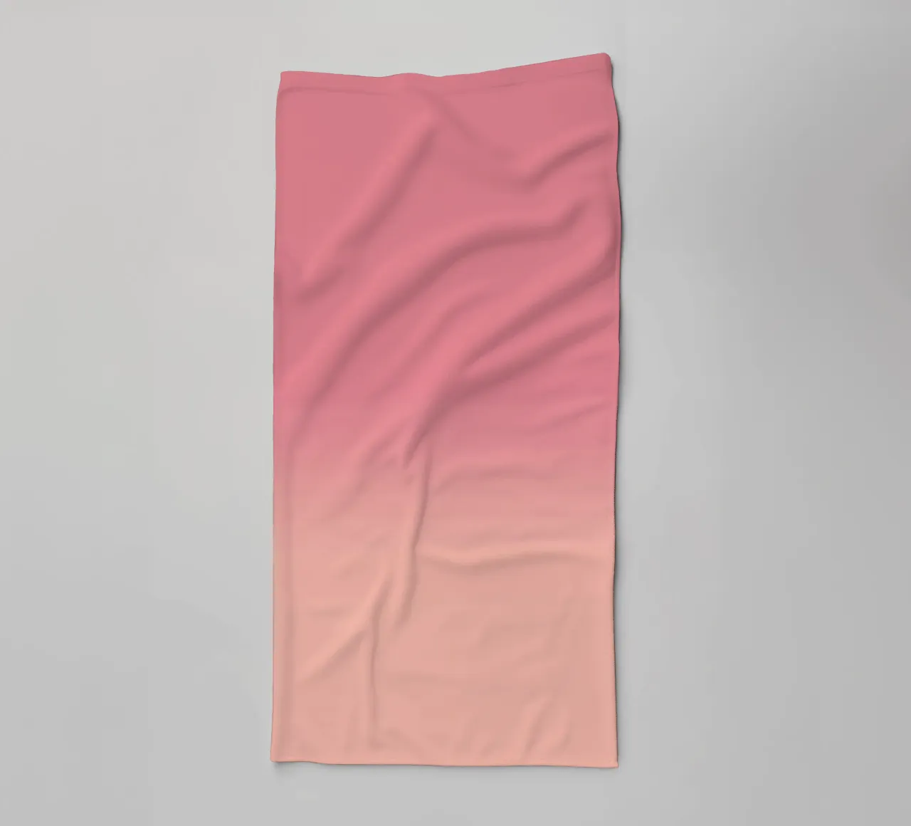 Fade Gradient Rot Rosa Pastell toalla de baño de BAINAI