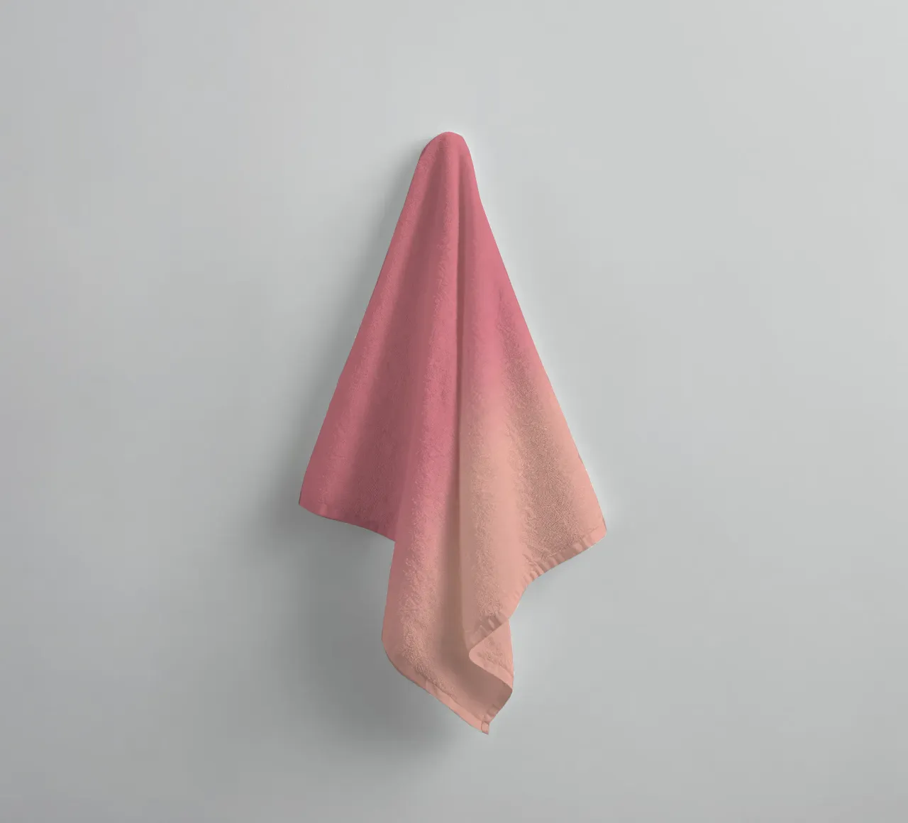 Fade Gradient Rot Rosa Pastell toalla de baño de BAINAI