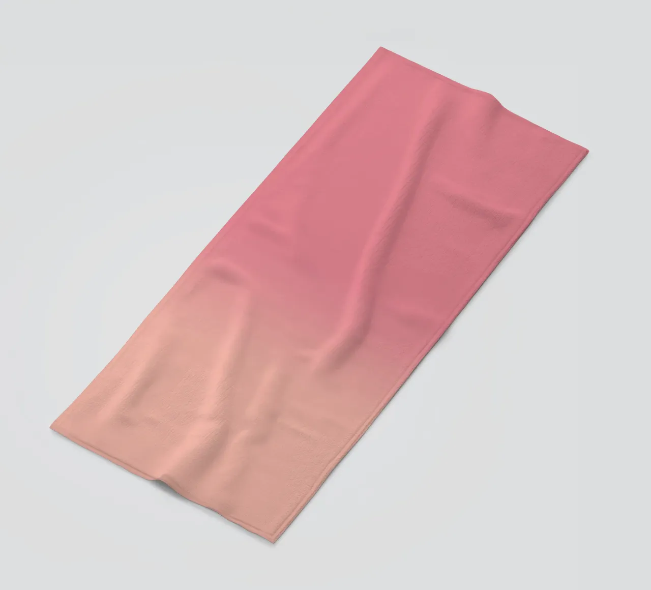 Fade Gradient Rot Rosa Pastell toalla de playa de BAINAI