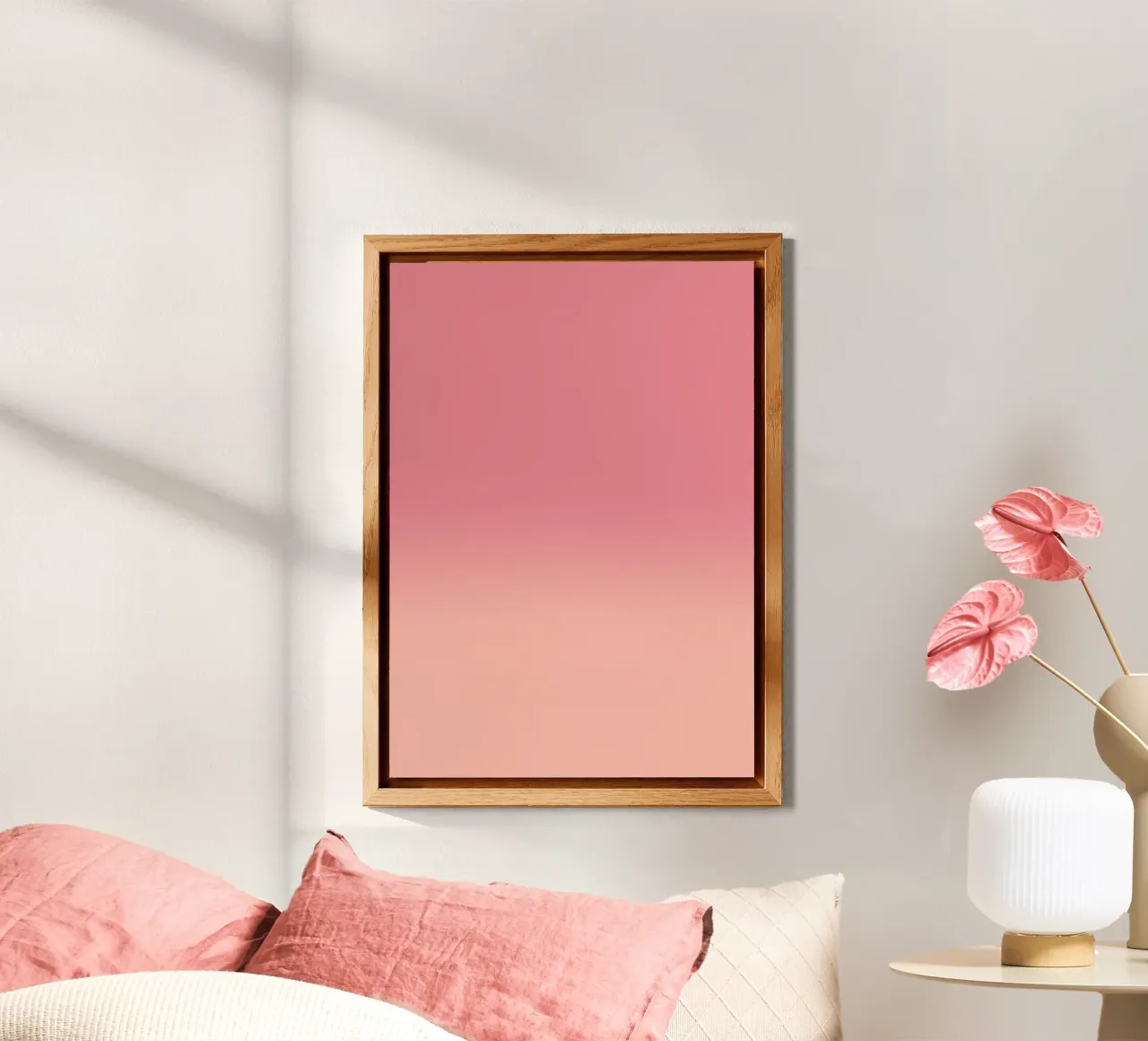 Fade Gradient Rot Rosa Pastell pannello forex da BAINAI