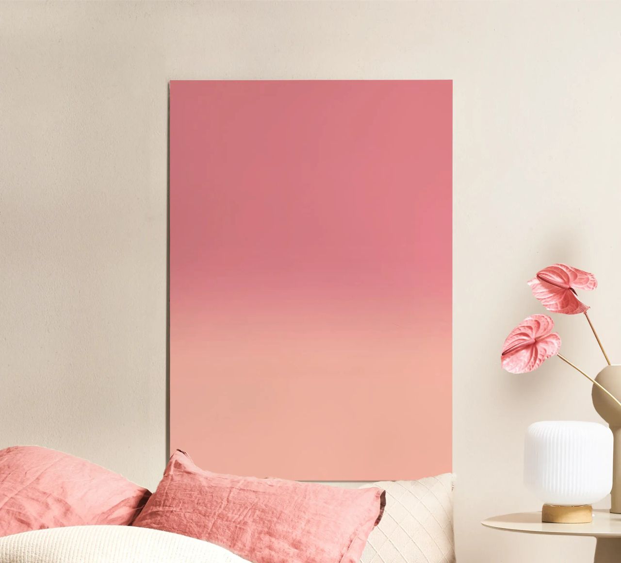 Fade Gradient Rot Rosa Pastell alluminio dibond da BAINAI