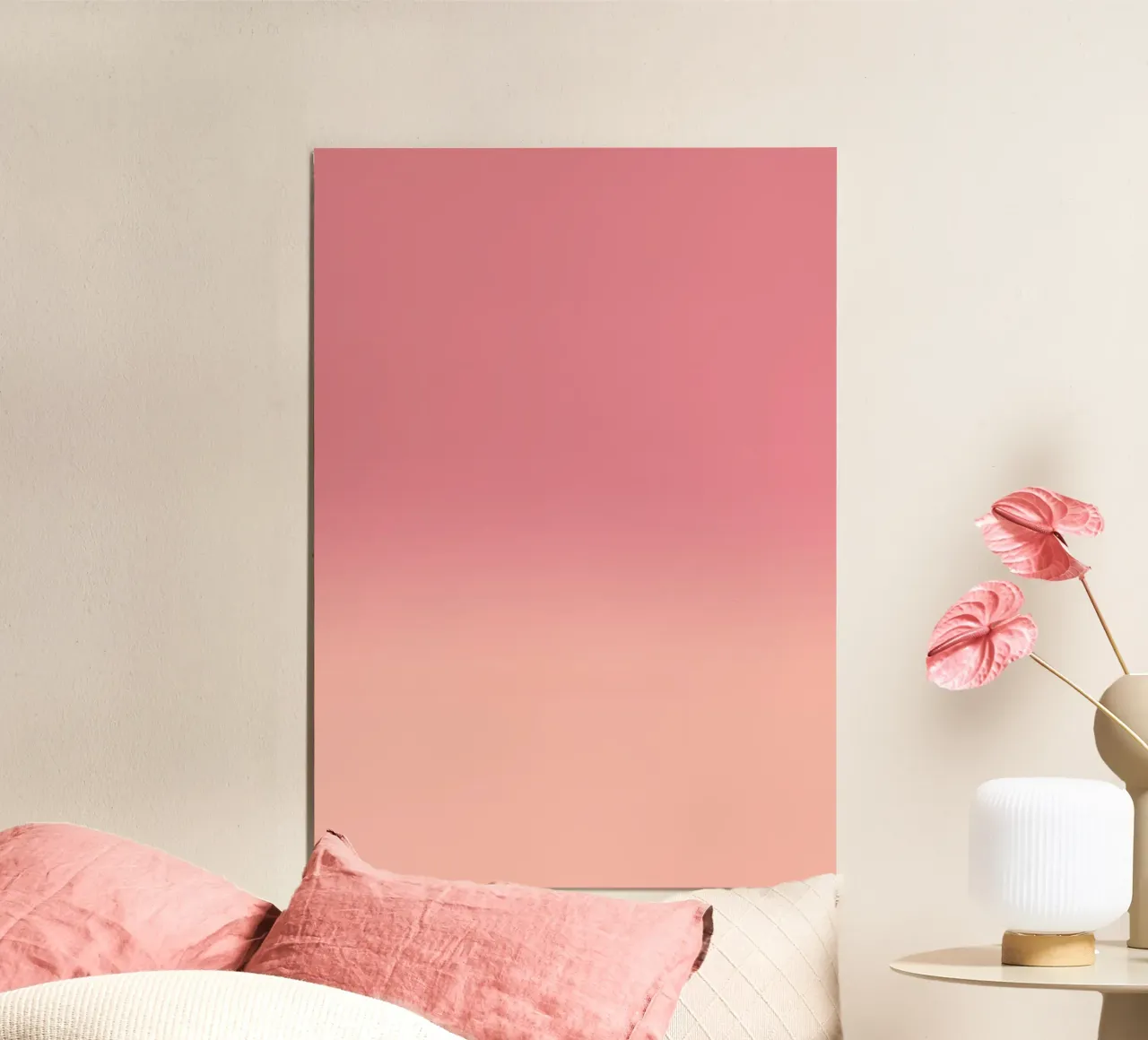 Fade Gradient Rot Rosa Pastell pannello forex da BAINAI