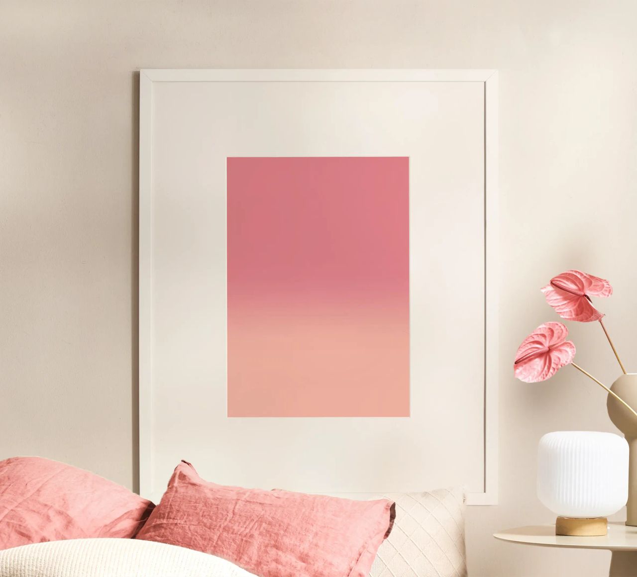 Fade Gradient Rot Rosa Pastell carta hahnemühle da BAINAI