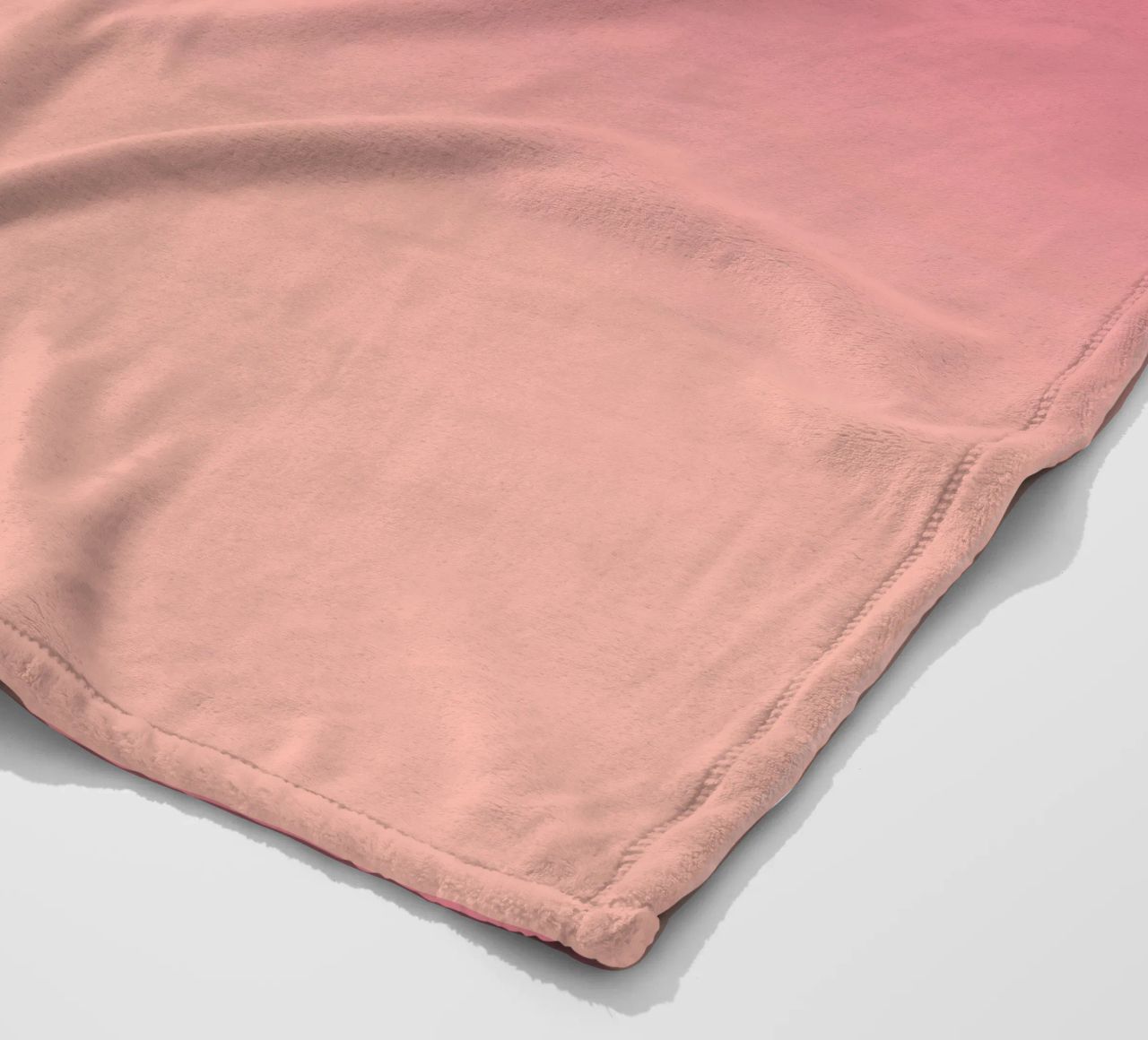 Fade Gradient Rot Rosa Pastell coperta in pile da BAINAI