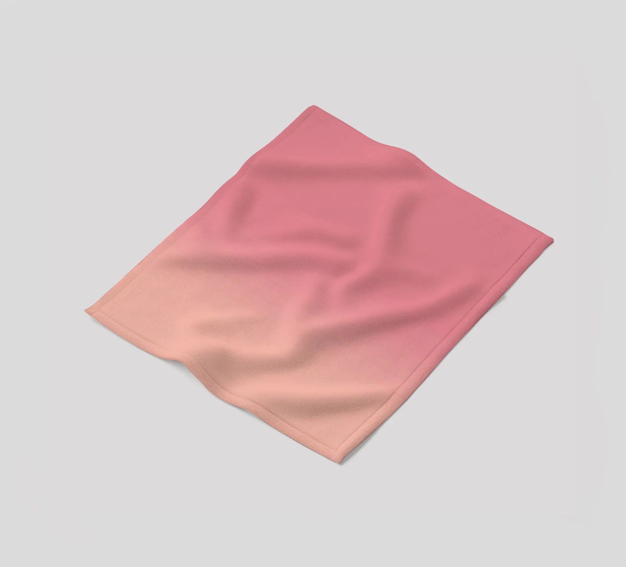Fade Gradient Rot Rosa Pastell coperta in pile da BAINAI