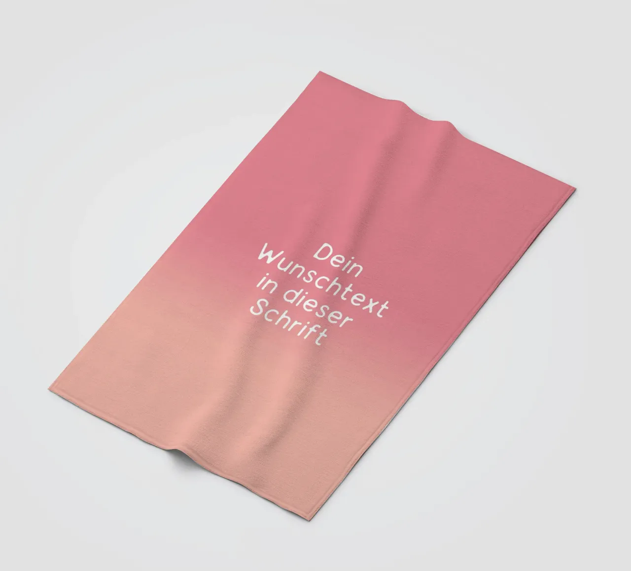 Wunschtext Gradient Rot Rosa Pastell coperta in pile da BAINAI