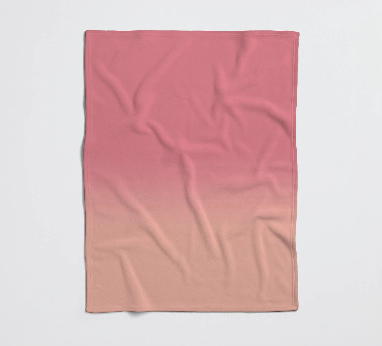Fade Gradient Rot Rosa Pastell coperta in pile da BAINAI