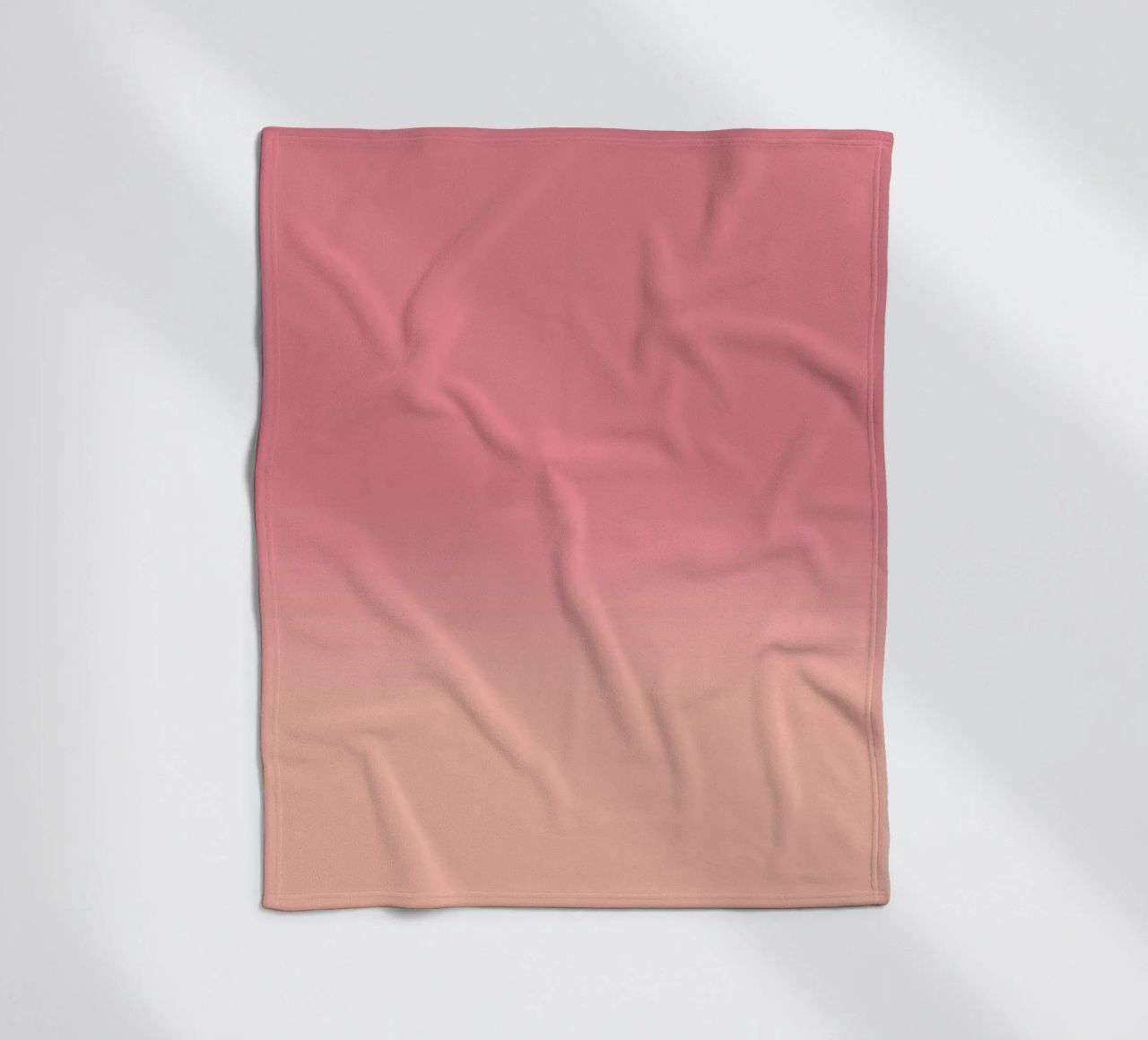 Fade Gradient Rot Rosa Pastell coperta in pile da BAINAI
