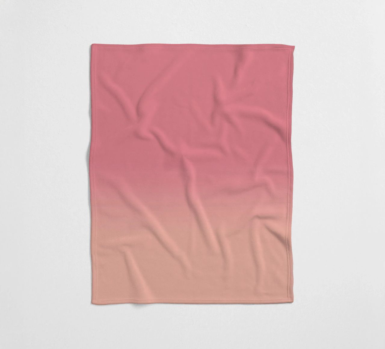 Fade Gradient Rot Rosa Pastell coperta in pile da BAINAI