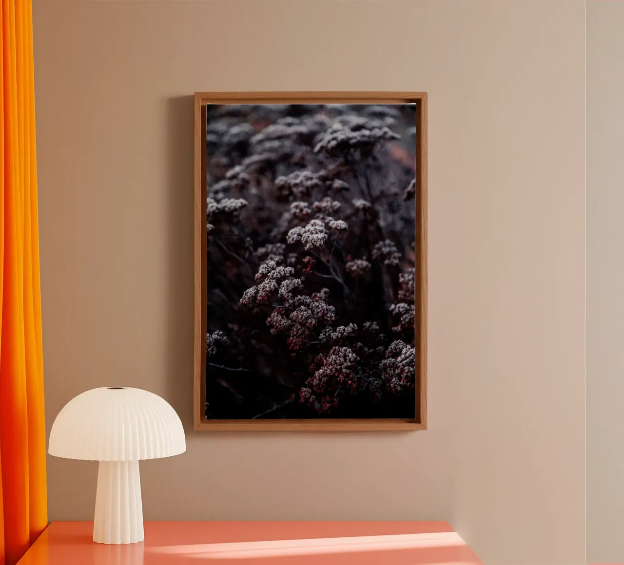 Frozen 6 canvas met Baklijst van Mareike Böhmer Photography