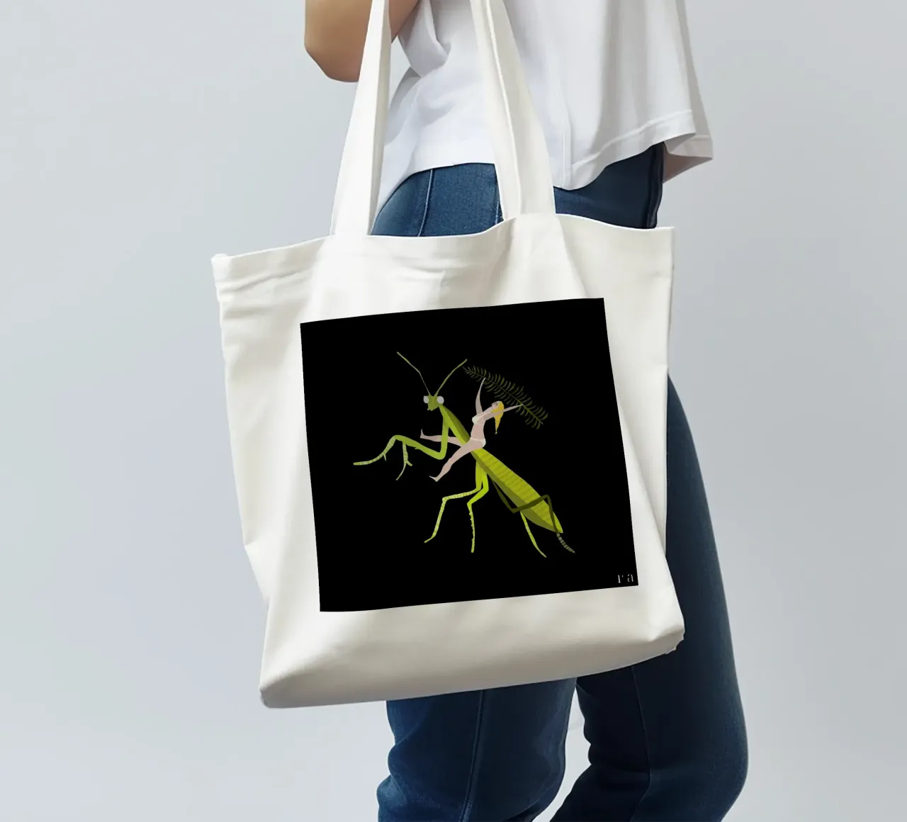 Hopper borsa in juta da Amalia Restrepo