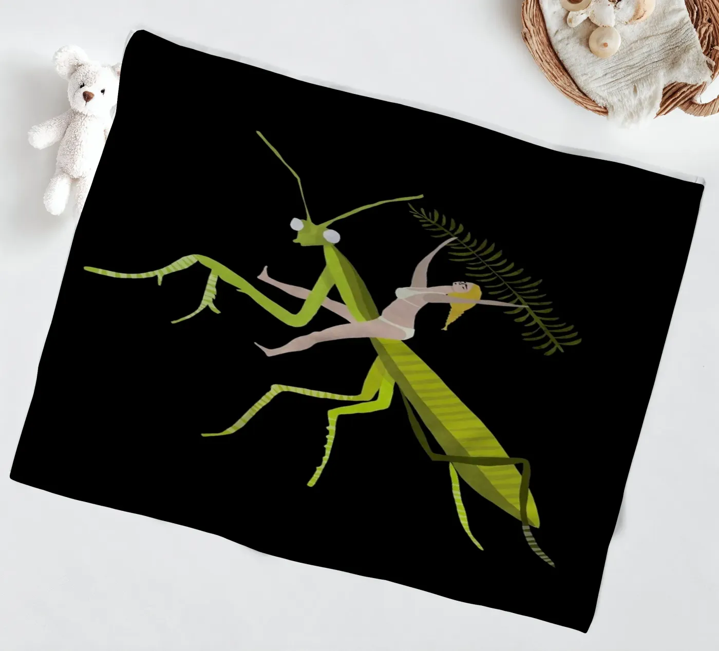 Hopper Fleecedecke von Amalia Restrepo