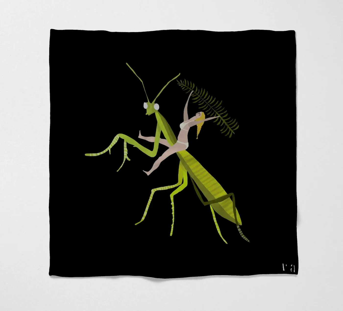 Hopper Fleecedecke von Amalia Restrepo
