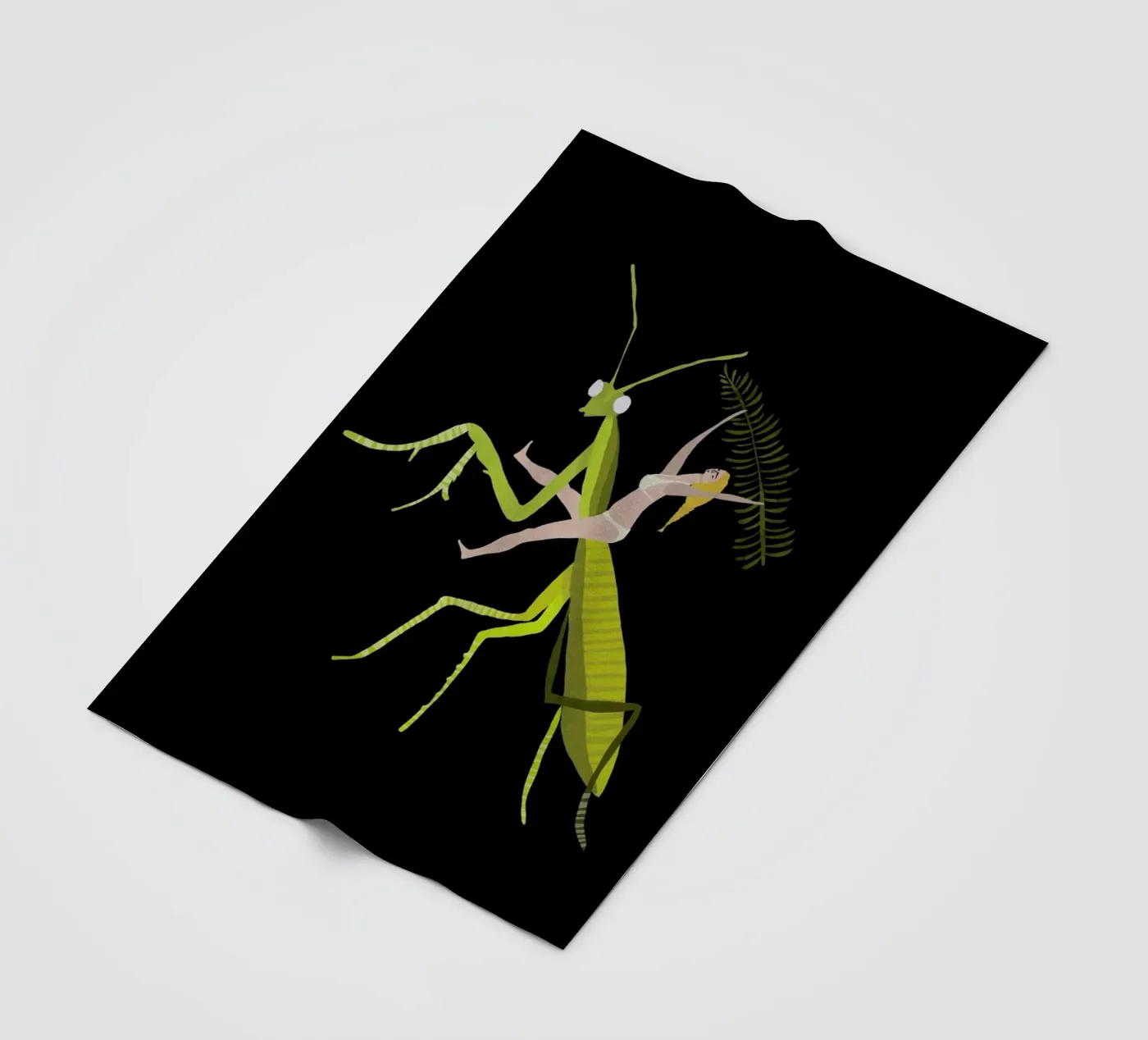 Hopper Fleecedecke von Amalia Restrepo