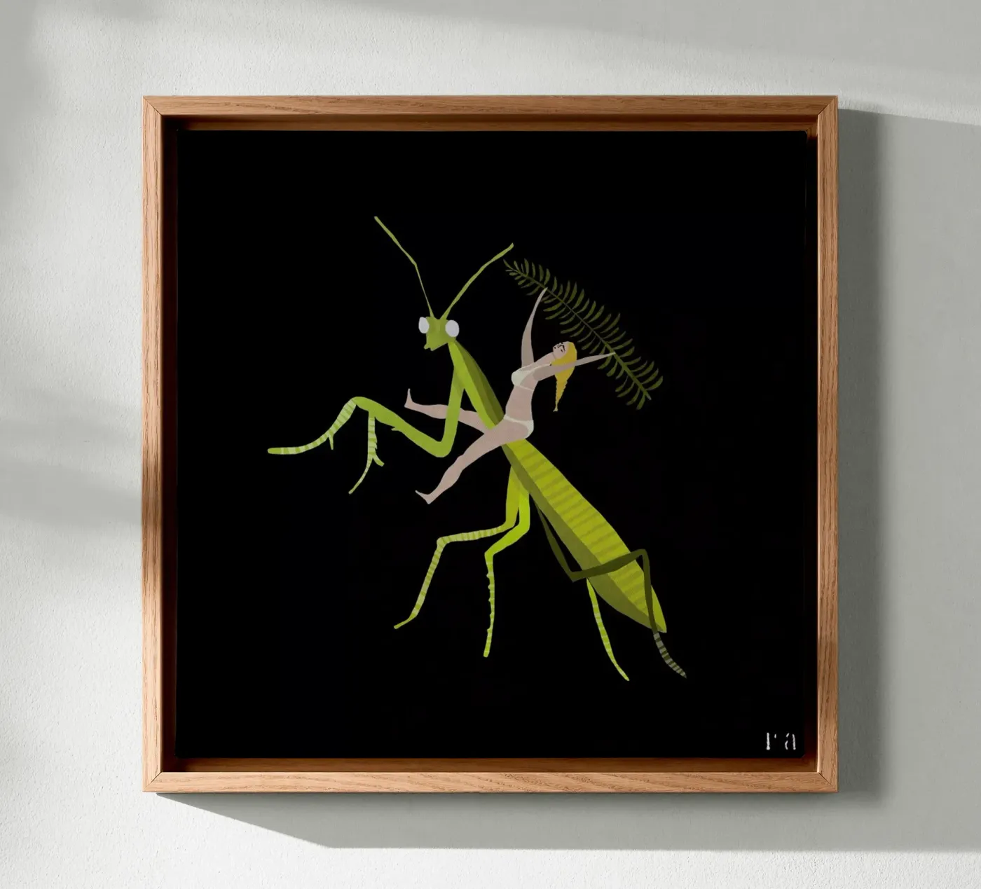 Hopper canvas van Amalia Restrepo