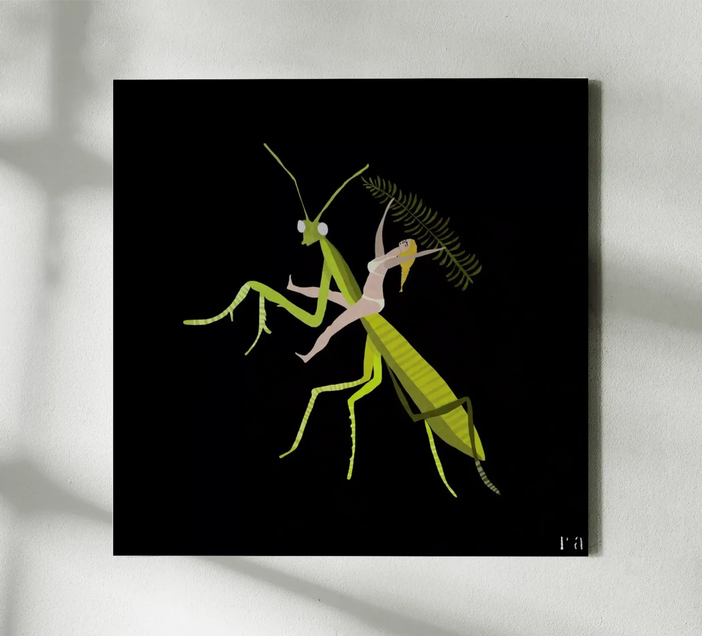 Hopper canvas van Amalia Restrepo