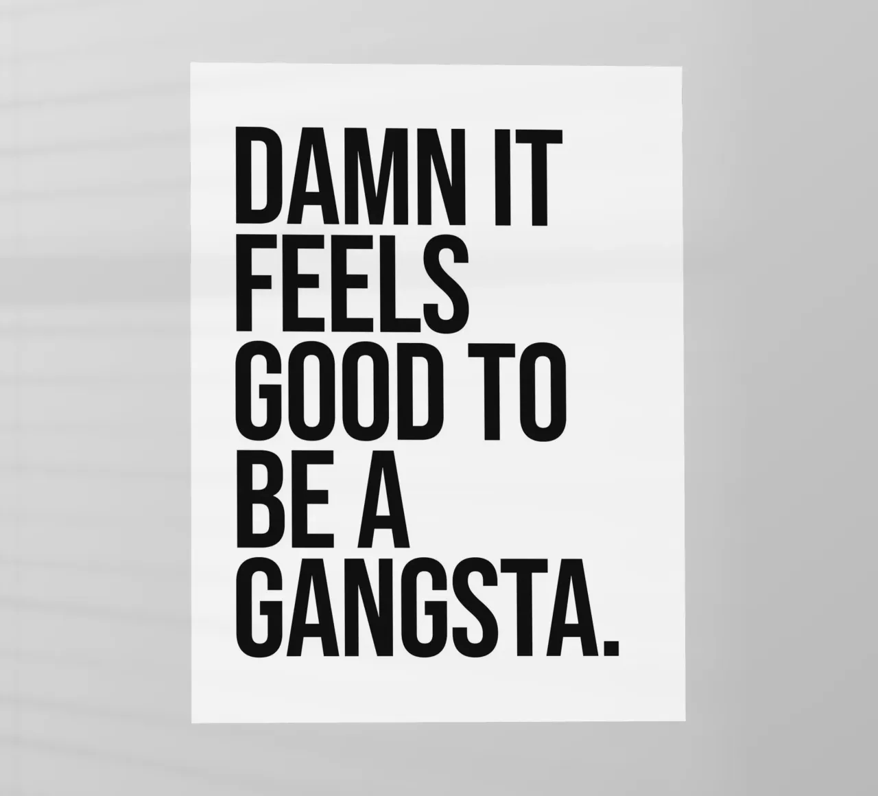 Dannazione, è bello essere una citazione gangsta e impertinente pellicola backlit da Paigaam Studio