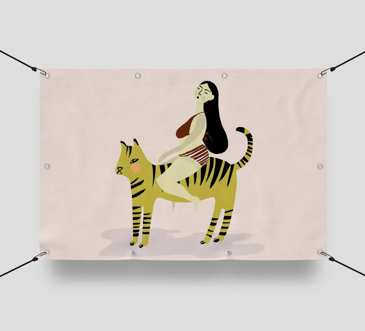 On Your Tiger telo in pvc da Amalia Restrepo