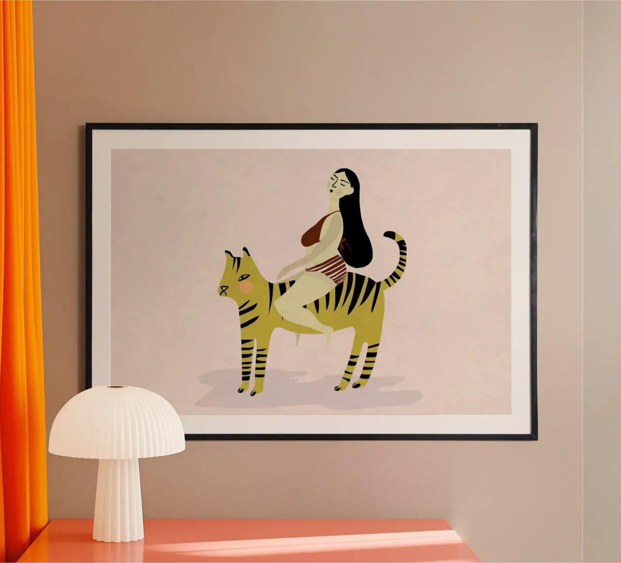 On Your Tiger poster by Amalia Restrepo