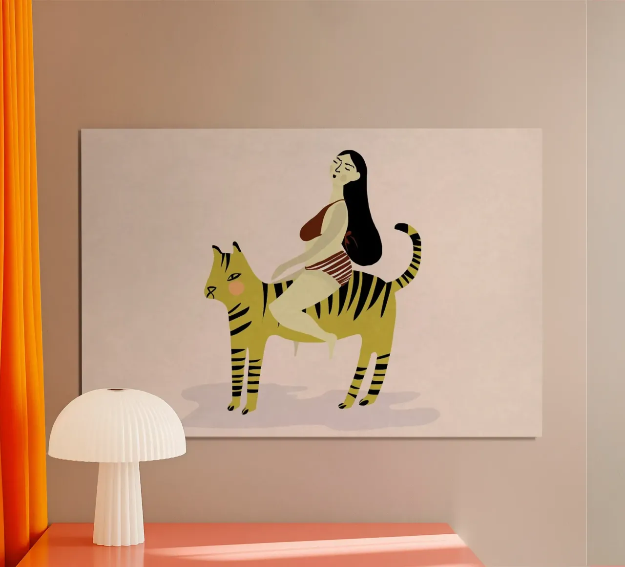 On Your Tiger poster by Amalia Restrepo
