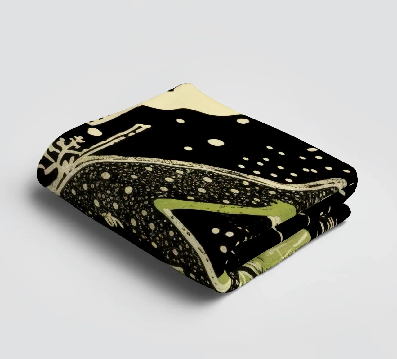 Tritone verde 2 asciugamano da bagno da Minimal Animal Art