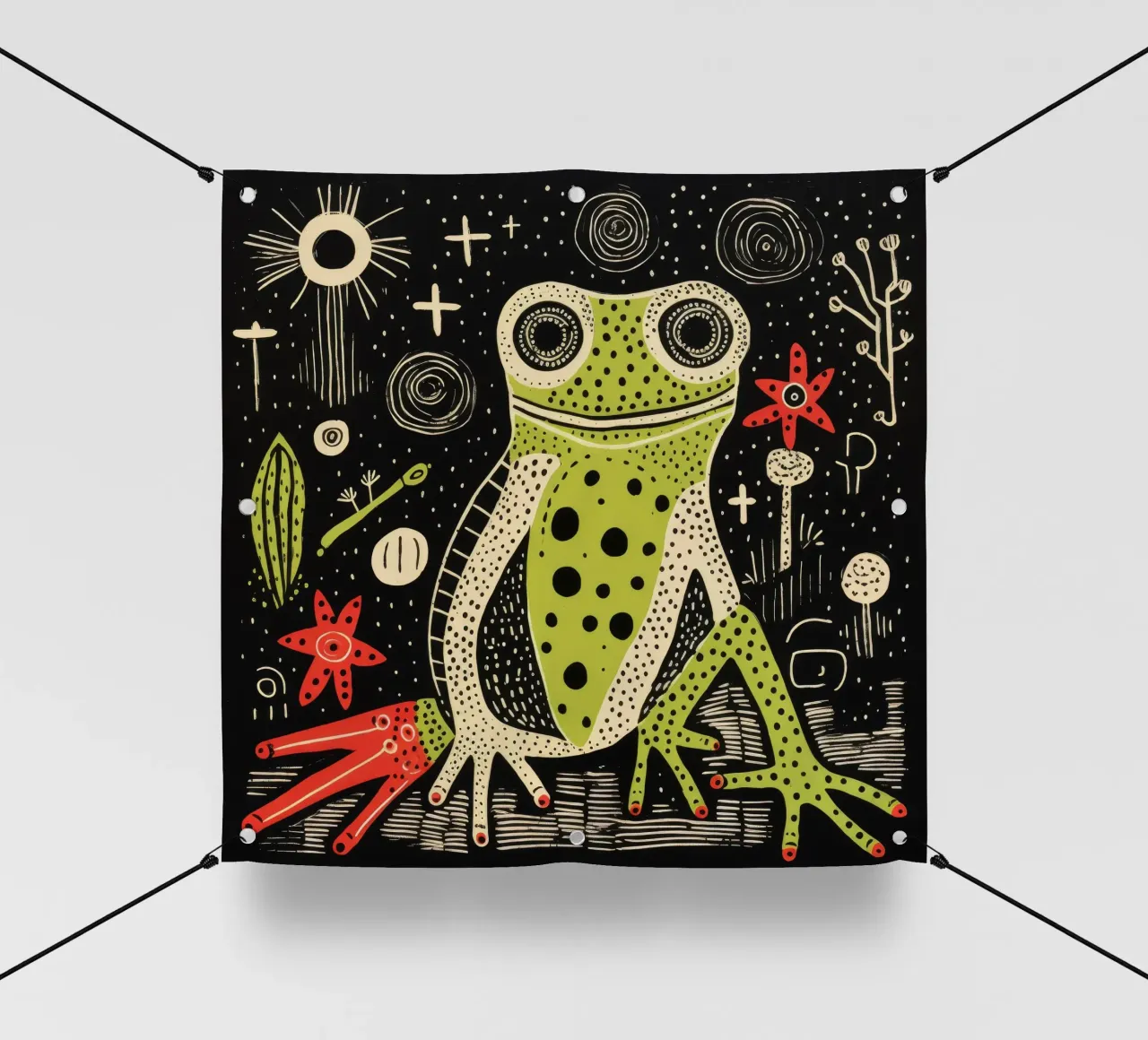 Tritone verde 3 telo in pvc da Minimal Animal Art