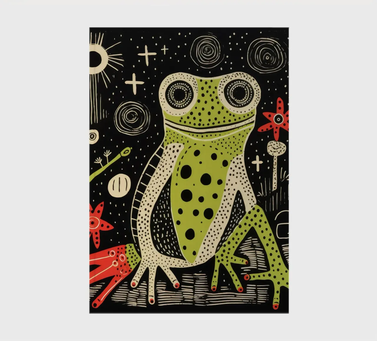 Green Newt 3 notebook by Minimal Animal Art